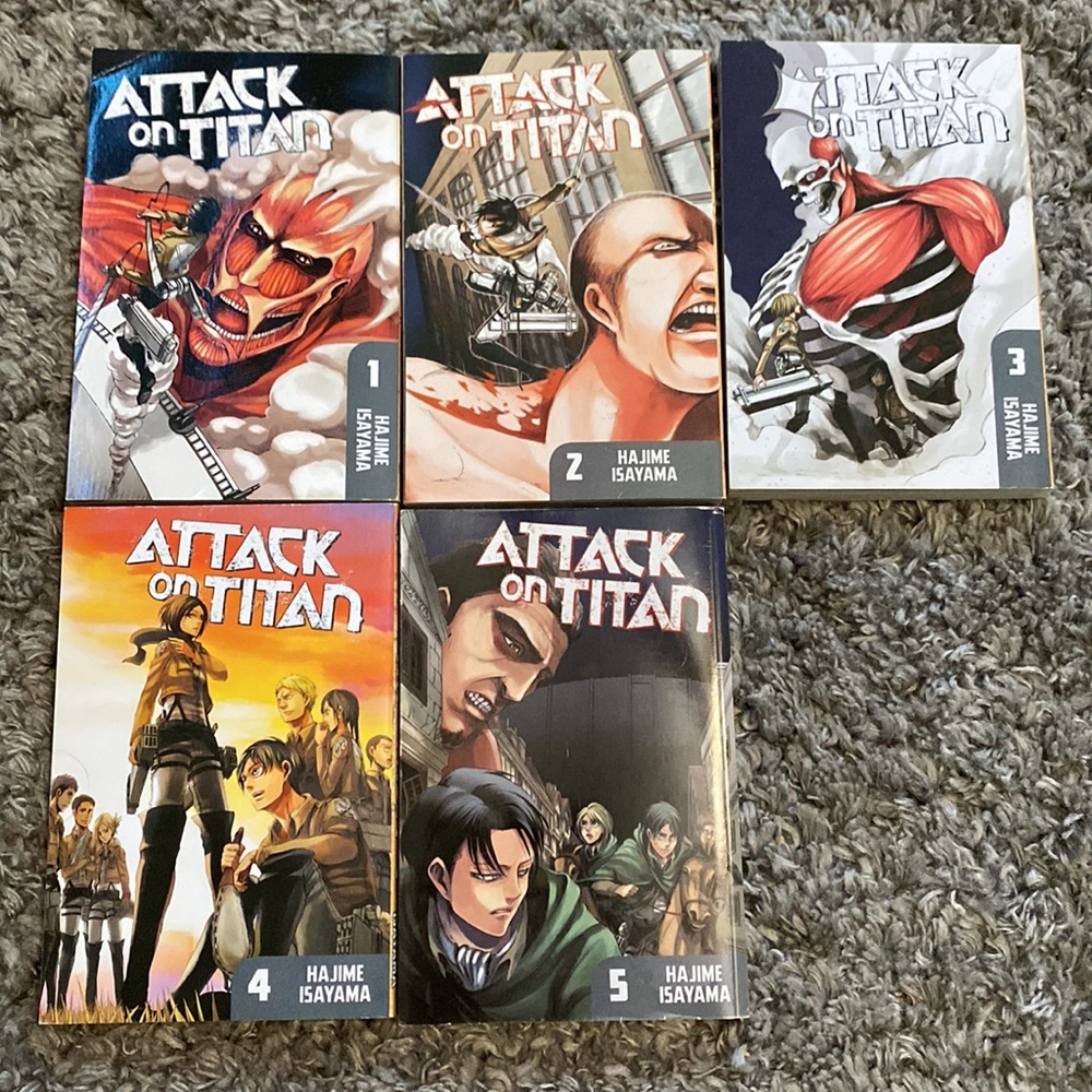 Attack on Titan Manga Anime Volumes 1-5